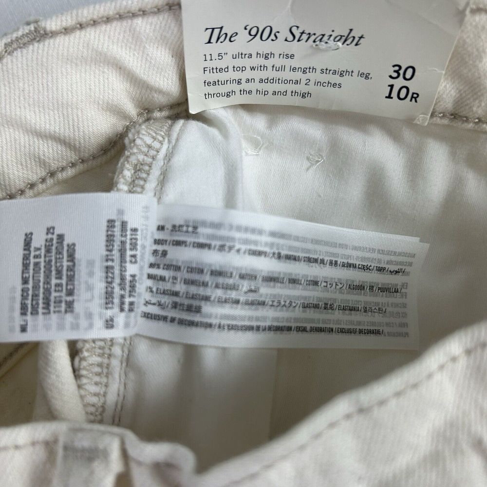 Abercrombie & Fitch The 90s Straight Ultra High Rise Curve Love Jeans Size 30 10 - Picture 13 of 15